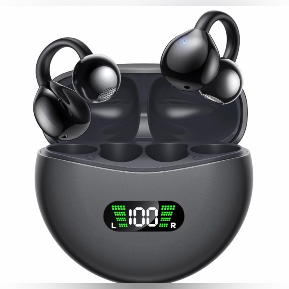 EARBUDS- Wireless Earbuds with Charging Case - Glossy Black